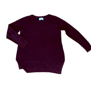 Old Navy Burgundy Cotton Blend Sweater Size S